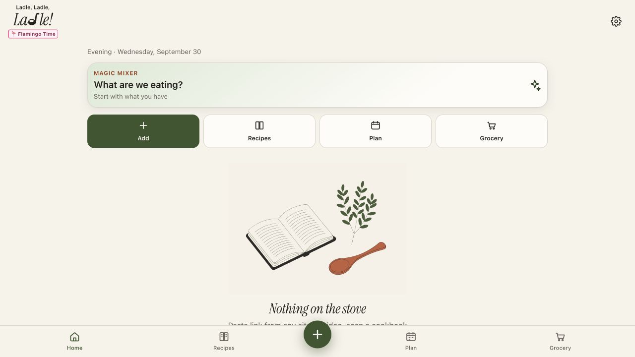 Kitchen, meet possibility. — Ladle public site preview